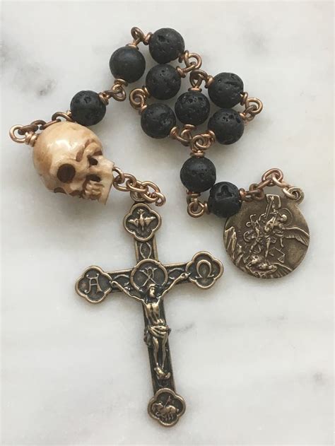 memento mori rosary bracelet